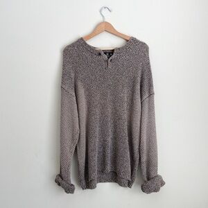 J. Riggings Vintage Textured Knit Sweater Henley